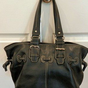 Dooney & Bourke Pebble Black Leather Chiara Hand Bag